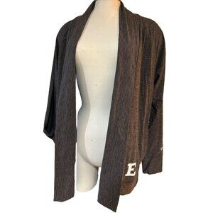 NEW Eastern Michigan Eagles Colosseum Heathered Grey Dash Cardigan Women's M